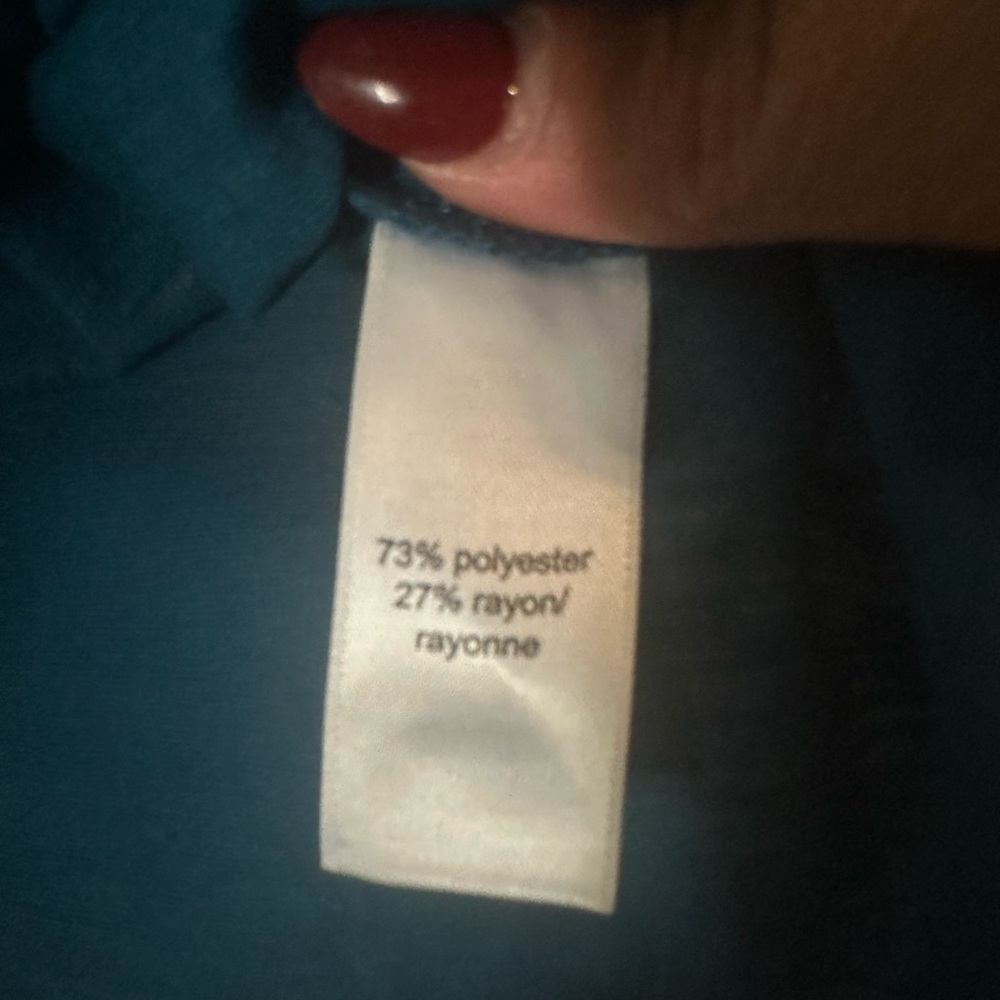 Maurices Teal Tank Top with Embroidered Design - Picture 5 of 5